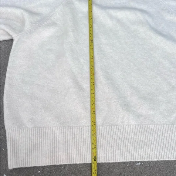 Vince Camuto Cream Short Sleeve Office Sweater Timeless NWT Nordstrom Capsule XL - Picture 10 of 12